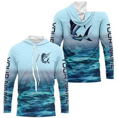 Sailfish Fishing Custom Performance Fishing Gear Shirts, Sailfish Long Sleeve Fishing Shirts IPHW6817