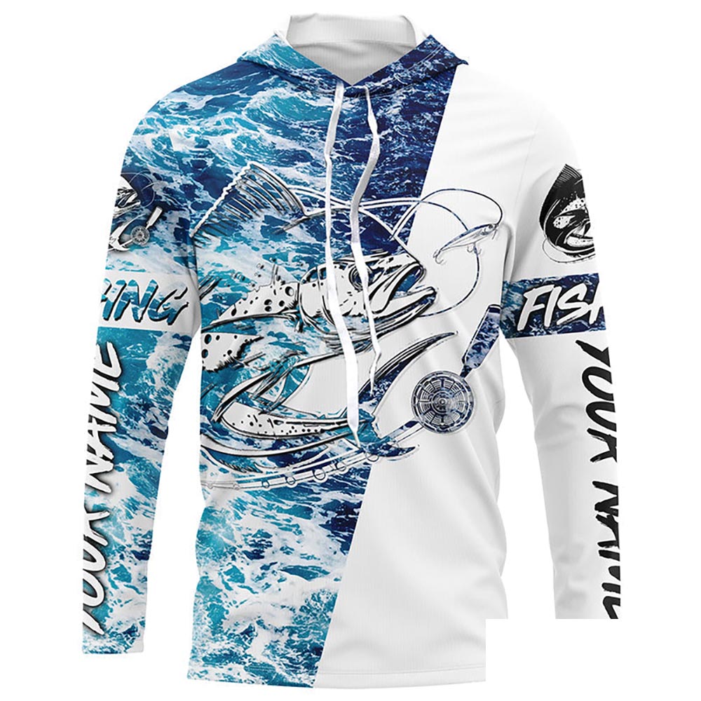 Personalized Mahi Mahi Long Sleeve Uv Protection Fishing Shirts, Mahi Mahi Saltwater Fishing Shirts IPHW6132