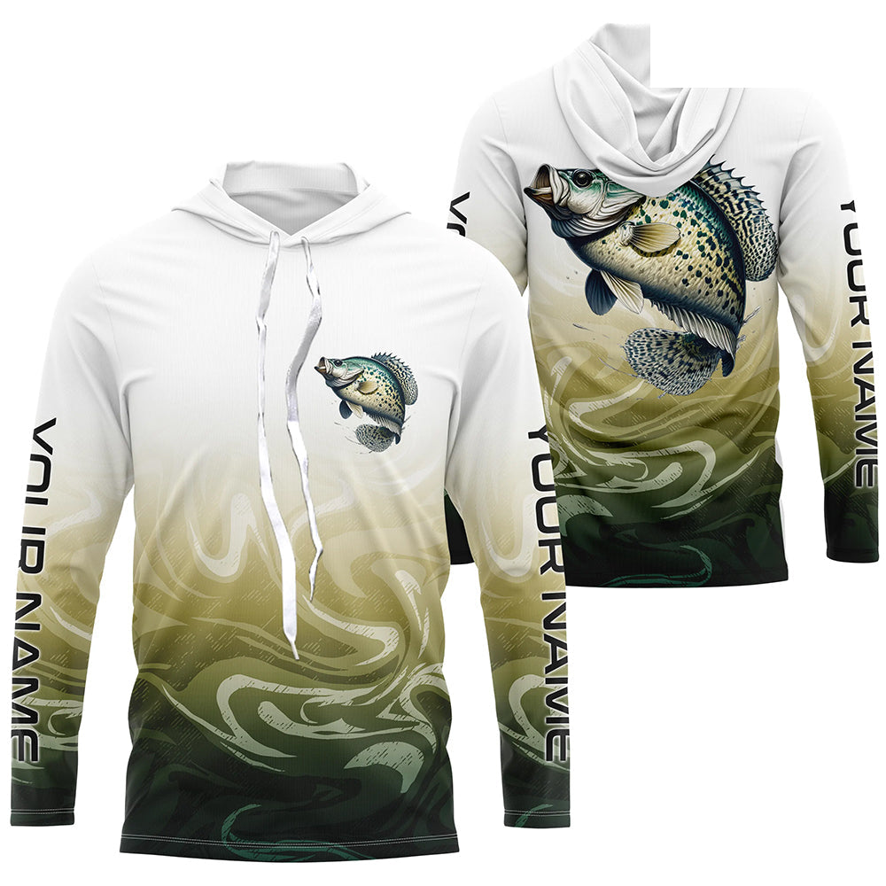 Crappie Fishing Long Sleeve Tournament Shirts, Custom Crappie Fishing Jerseys IPHW6342