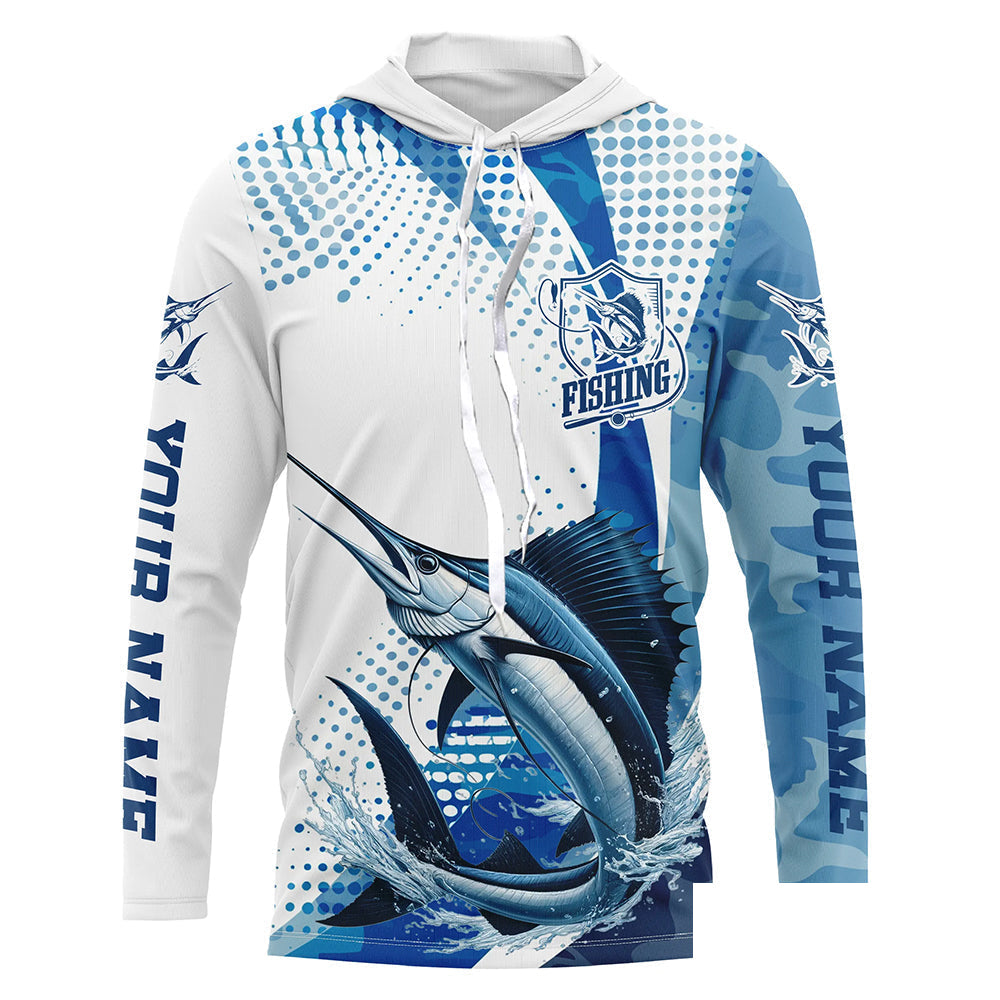 Sailfish Fishing Custom Performance Fishing Gear Shirts, Sailfish Long Sleeve Fishing Shirts IPHW6834