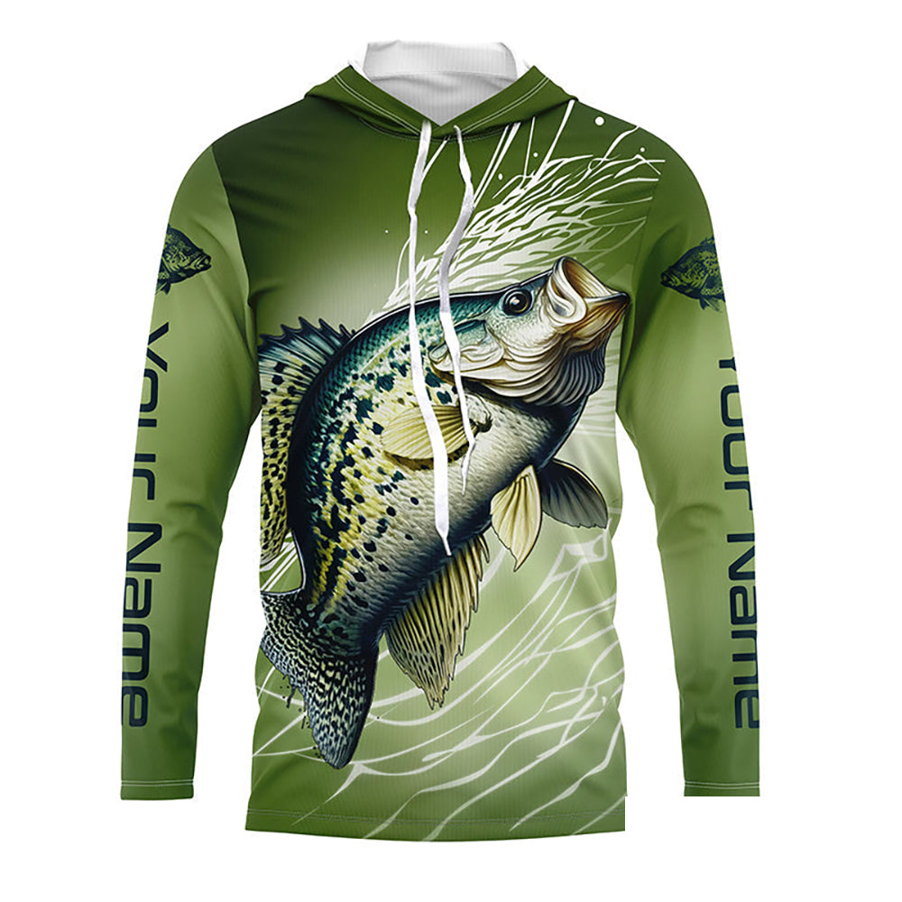 Crappie Fishing Custom Long Sleeve Tournament Shirts, Crappie Skin Fishing Jerseys IPHW6375