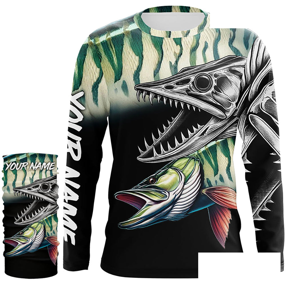 Musky Reaper Customize Name 3D All Over Printed Shirts Personalized Fishing Gift For Men NQS371